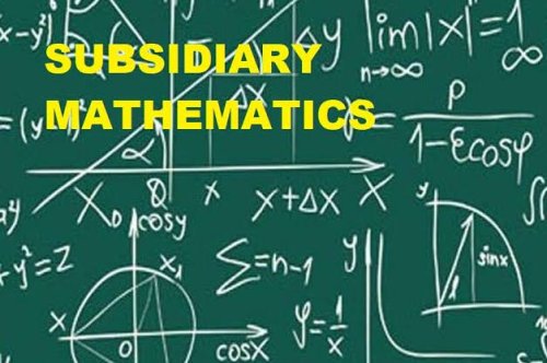 About teaching the subsidiary mathematics syllabus as downloaded from the NCDC website