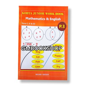 Kobta Junior Work book Mathematics & English P. 3