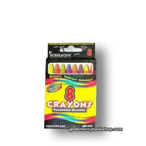 Homework crayons 8pcs