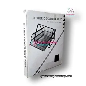 2 tier Document trey (metalic)