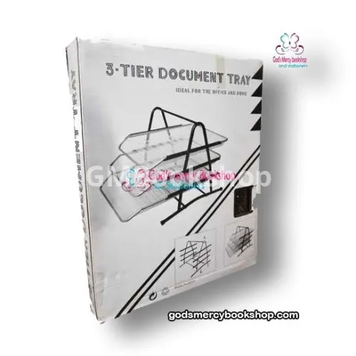 3 tier Document trey (metalic)