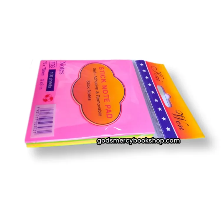 100 sheets multi color Sticky Notepads