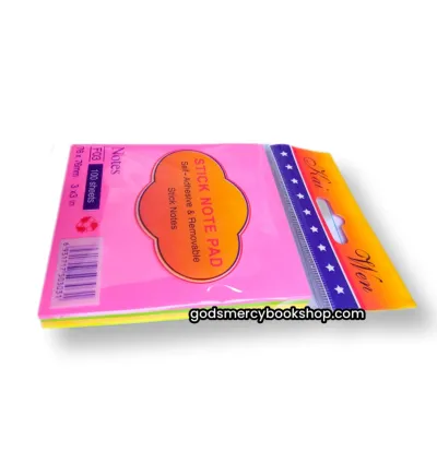 100 sheets multi color Sticky Notepads