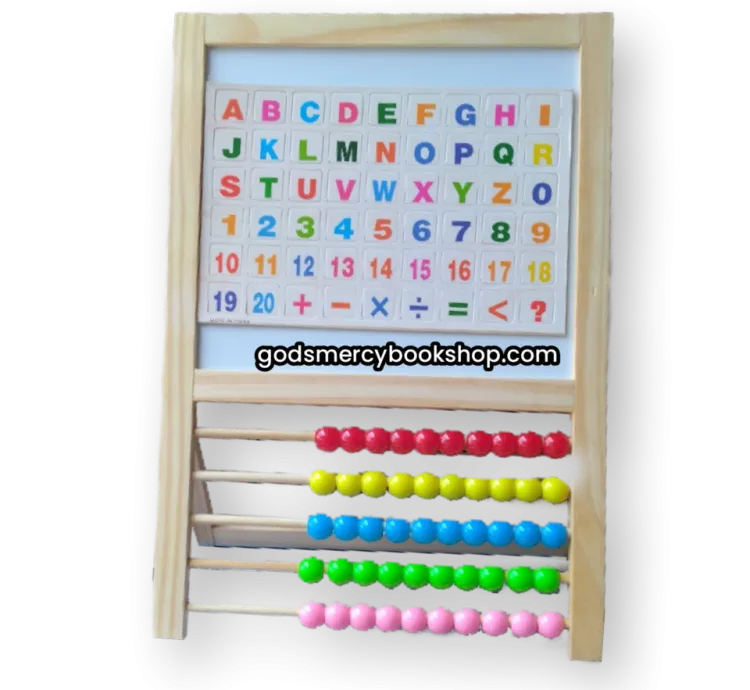 Double sided abacus drawing board