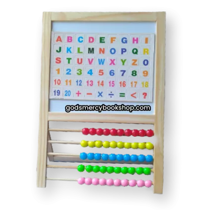 Double sided abacus drawing board