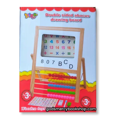 Double sided abacus drawing board